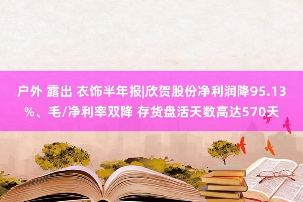 户外 露出 衣饰半年报|欣贺股份净利润降95.13%、毛/净利率双降 存货盘活天数高达570天