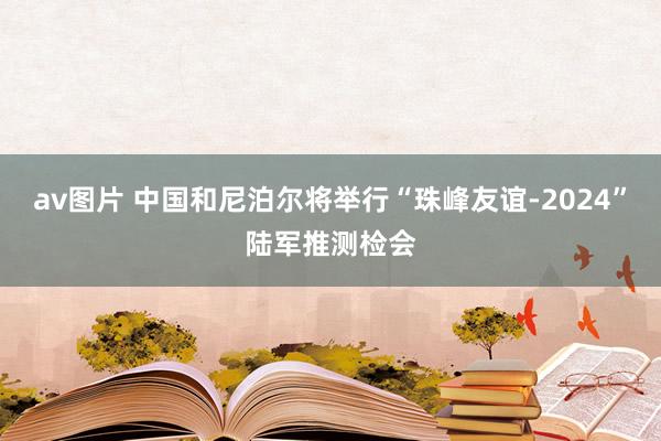 av图片 中国和尼泊尔将举行“珠峰友谊-2024”陆军推测检会