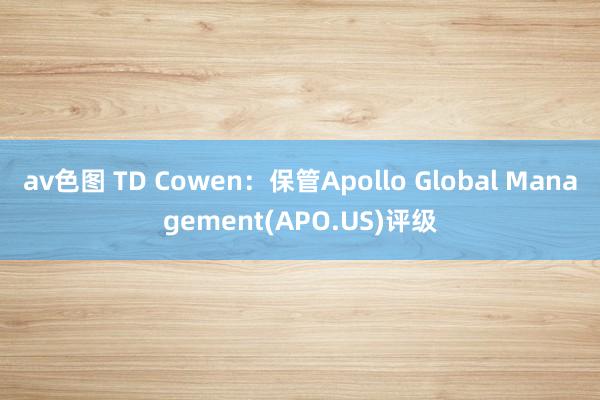 av色图 TD Cowen：保管Apollo Global Management(APO.US)评级