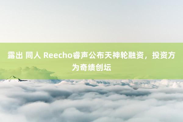 露出 同人 Reecho睿声公布天神轮融资，投资方为奇绩创坛