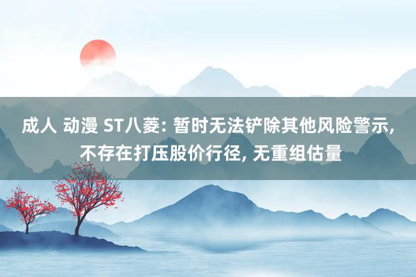 成人 动漫 ST八菱: 暂时无法铲除其他风险警示， 不存在打压股价行径， 无重组估量