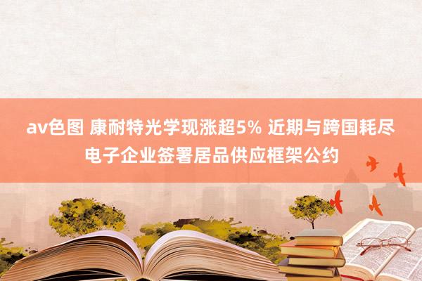 av色图 康耐特光学现涨超5% 近期与跨国耗尽电子企业签署居品供应框架公约