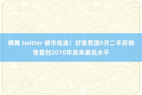 裸舞 twitter 楼市低迷！好意思国9月二手房销售量创2010年底来最低水平