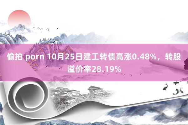 偷拍 porn 10月25日建工转债高涨0.48%，转股溢价率28.19%