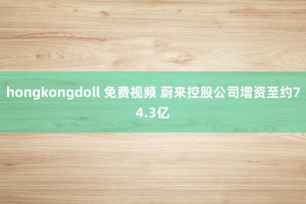 hongkongdoll 免费视频 蔚来控股公司增资至约74.3亿