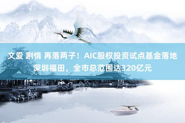 文爱 剧情 再落两子！AIC股权投资试点基金落地深圳福田，全市总范围达320亿元