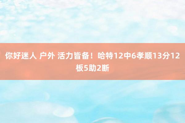 你好迷人 户外 活力皆备！哈特12中6孝顺13分12板5助2断