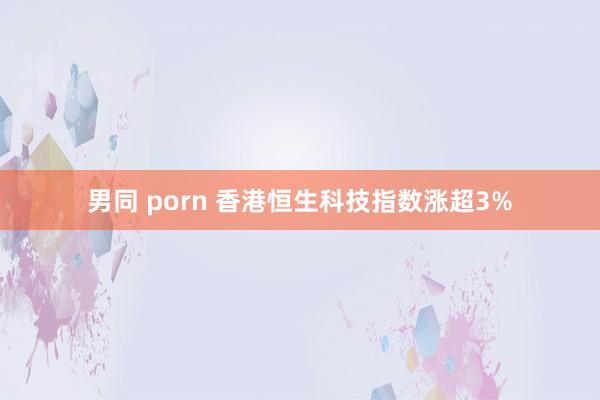 男同 porn 香港恒生科技指数涨超3%