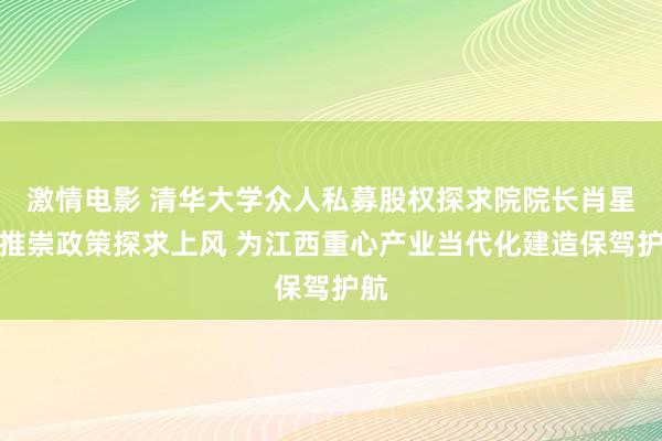 激情电影 清华大学众人私募股权探求院院长肖星：推崇政策探求上风 为江西重心产业当代化建造保驾护航