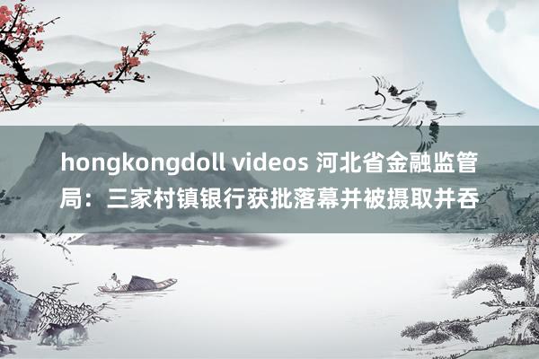 hongkongdoll videos 河北省金融监管局：三家村镇银行获批落幕并被摄取并吞