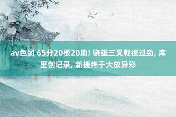 av色图 65分20板20助! 骁雄三叉戟很过劲， 库里创记录， 新援终于大放异彩