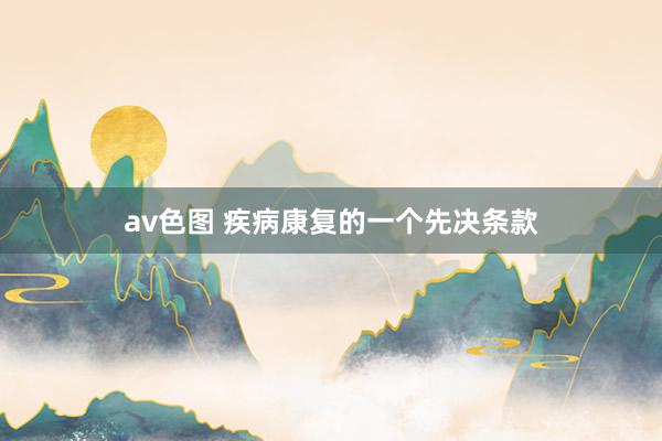 av色图 疾病康复的一个先决条款