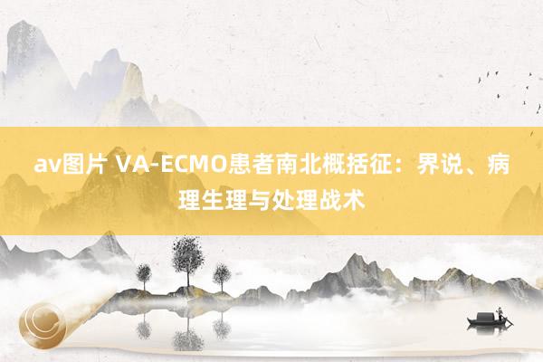 av图片 VA-ECMO患者南北概括征：界说、病理生理与处理战术